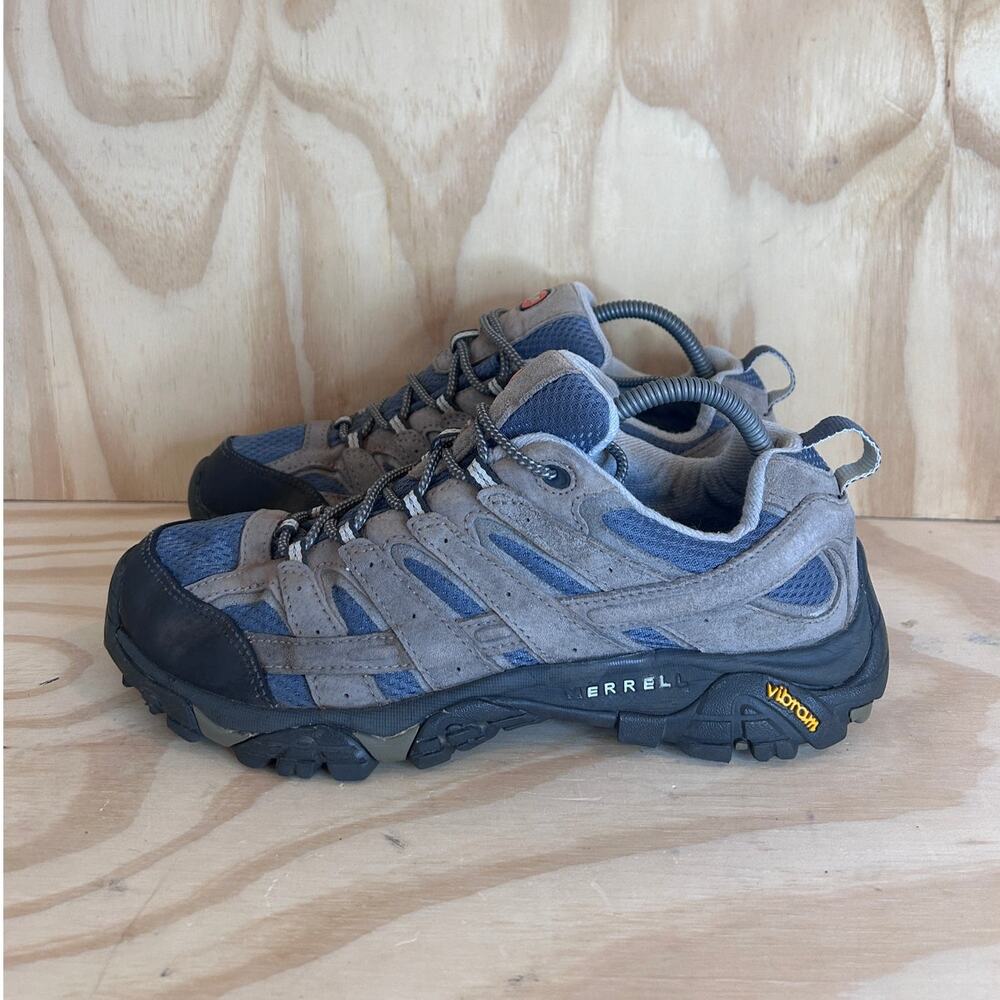 Merrell - Moab 2 Vent - Hiking Shoes - Gray/Blue - Women's - 11 - J06014 - Picture 3 of 9